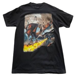 Kitten and Dragon Fantasy Tee